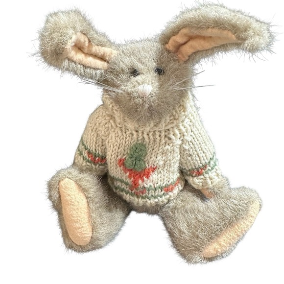 1993 Retired Boyd's Marlena Bunny Rabbit 8" Plush with Carrot Sweater #1364 - Picture 1 of 7
